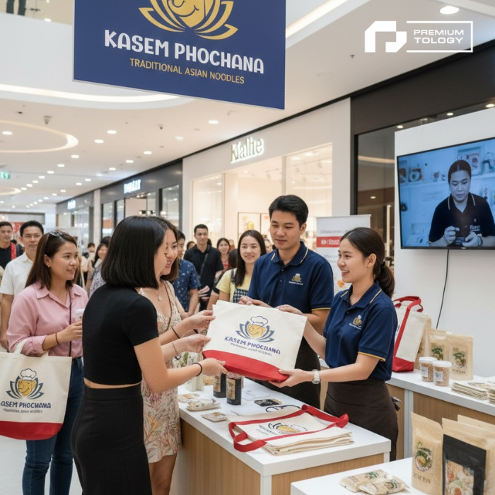 กระเป๋าผ้าแคนวาสสำหรับแจกงานอีเวนท์