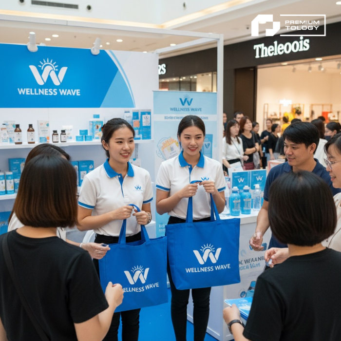 กระเป๋าผ้าแคนวาสสำหรับแจกงานอีเวนท์